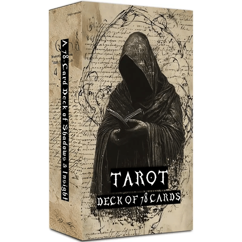 💀🖤Vintage Gothic Tarot Cards Set - 78 Tarot Cards Deck