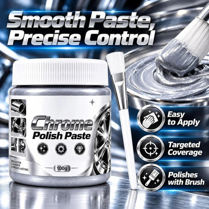 🔥Buy More Save More🔥Metal Chrome Polish & Restorer Paste with Brush