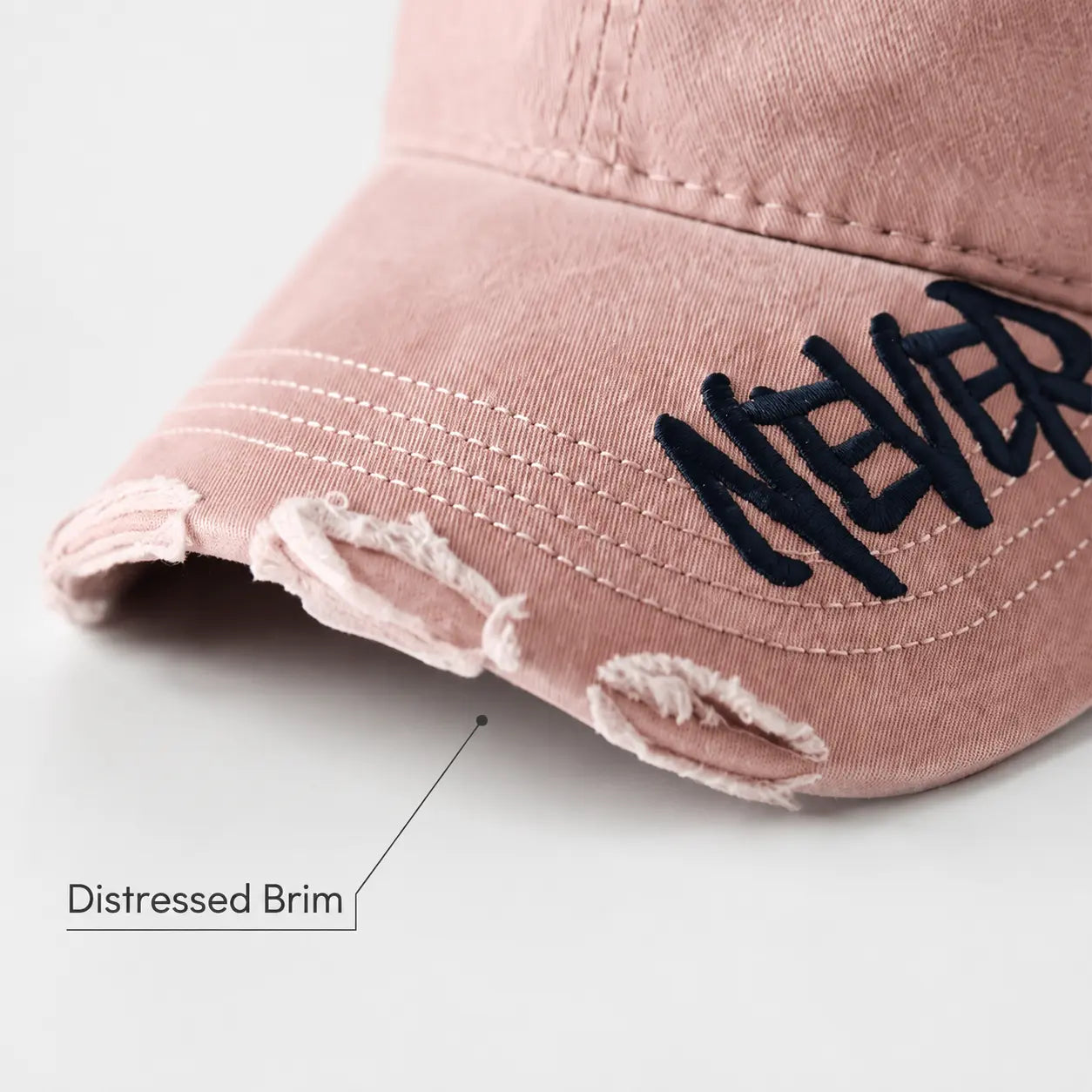Unisex "Never Give Up" Embroidered Baseball Cap – Adjustable Curved Brim Sun Hat