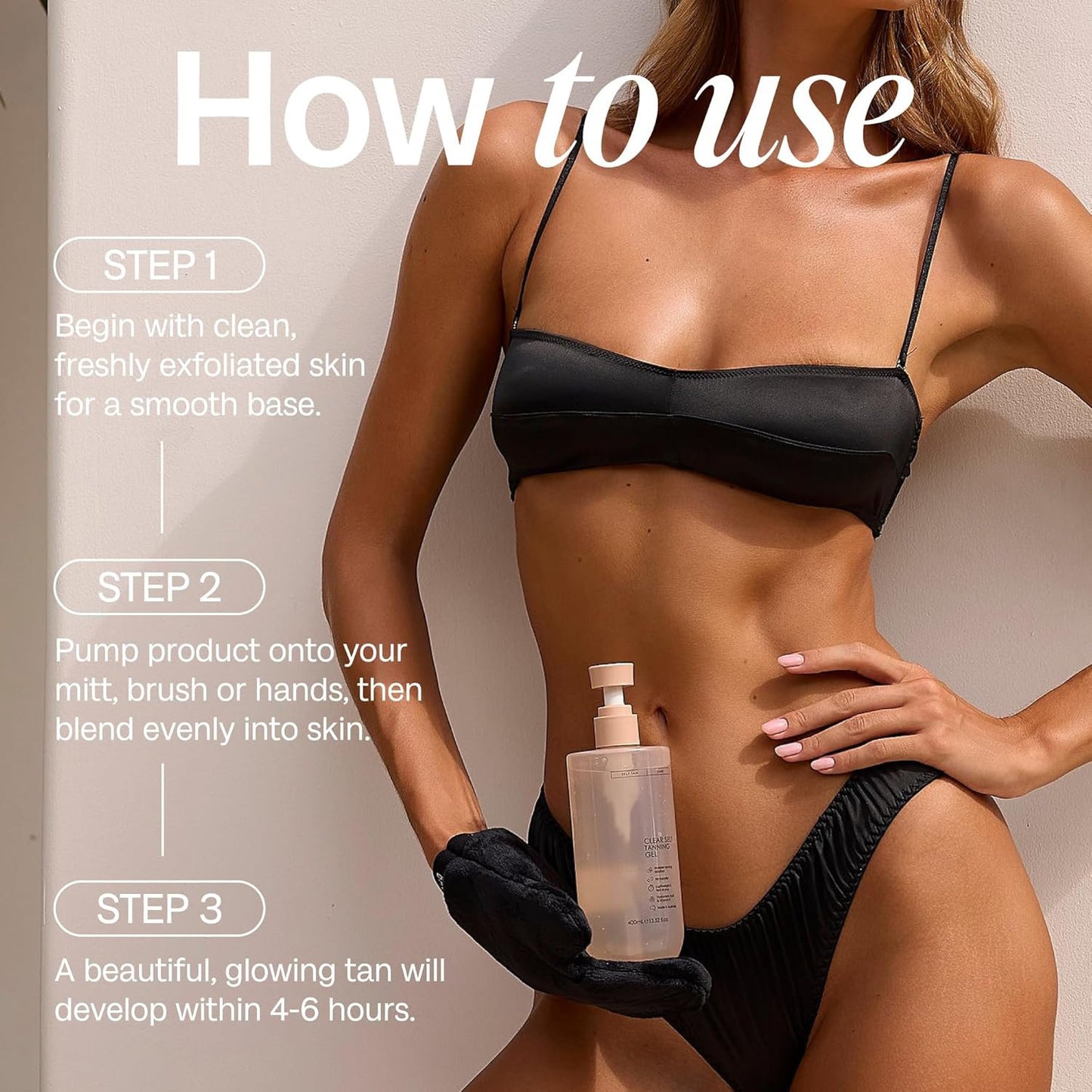☀️Summer Sale☀️Clear Self Tanning Gel (400ml/13.52fl.oz) -- Sunless Tanning, Whole Body, Tropical Scent