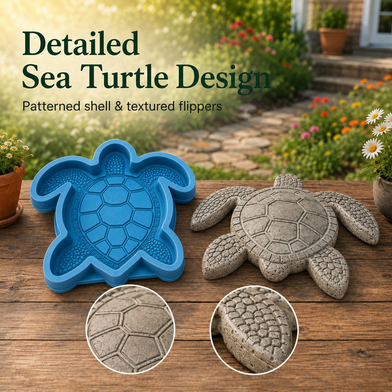 🔥LAST DAY 50% OFF - 🌊 Reusable Ocean Theme Garden Art Mold – Make Your Garden Truly One of a Kind (📦Buy 2 Free Shipping)