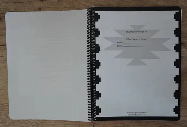 🔥🖤📚Themed Yearly Planner(✨Hardcover Book)