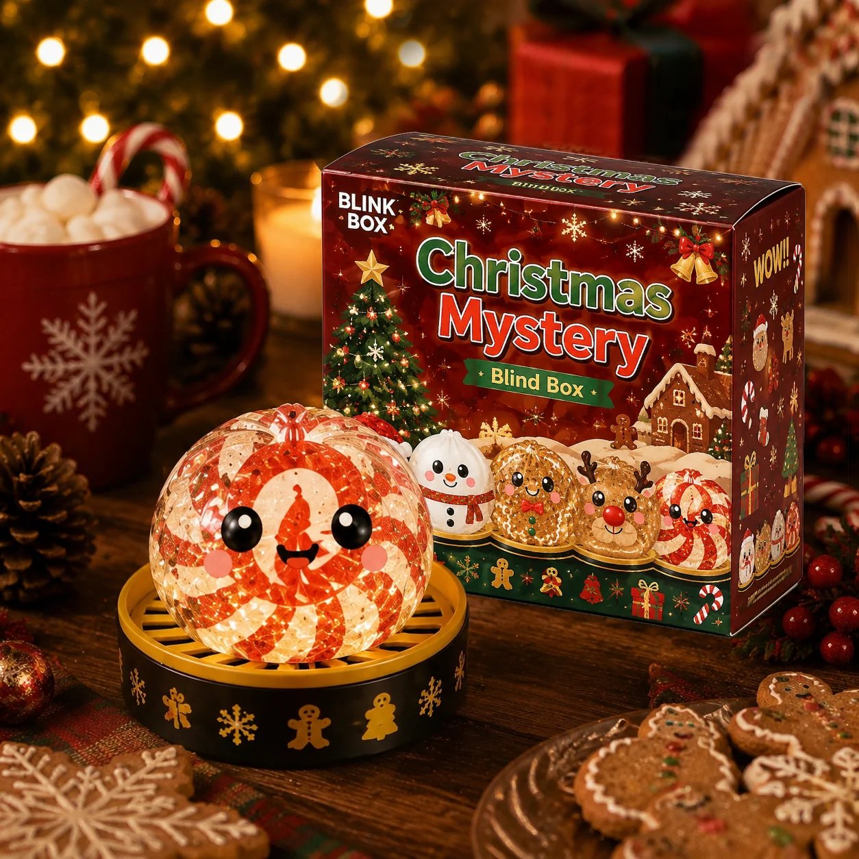 🎄Christmas Sale Only ￡6.99!!!🔥 65% OFF – Christmas Squishy Dumplings | Mystery Blind Box & Pick Your Character