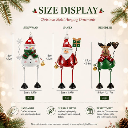 🌲Hot Sale Only ￡12.99!!!✨ Hand-Painted Metal Dangling Leg Christmas Ornaments