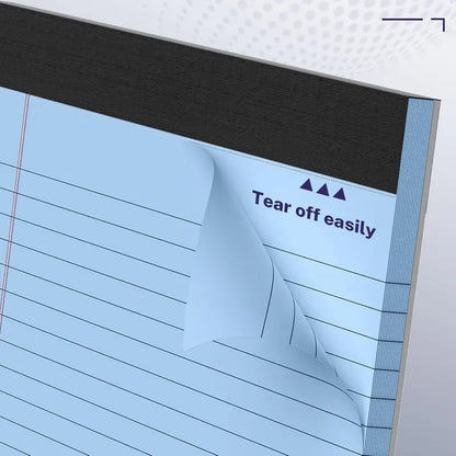 📝Office Pop! Wide Legal Pad (Double-sided nrintino No ink bleeding) – Colorful, Landscape, Double Ruling, 30 Easy‐Tear Sheets 🌈📄✨