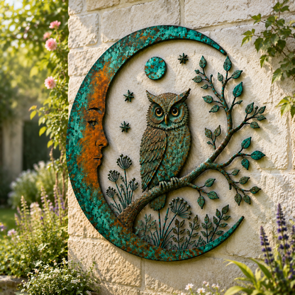 Moon Virgin Mary Garden Wall Decor