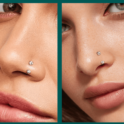 Buy 1 Get 1 Free⏰Horseshoe Gem Nose Ring – Internally Threaded & Comfortable