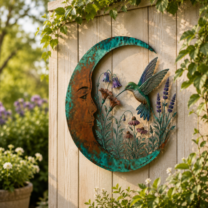 Moon Virgin Mary Garden Wall Decor