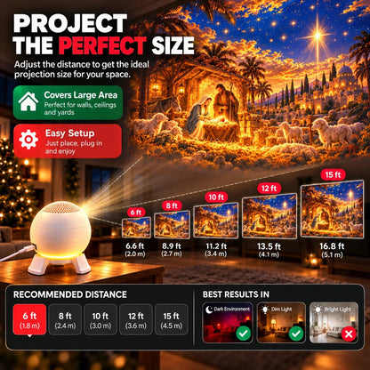 ✝️🌌 5D Nativity Starry Sky Projector | Bring Bethlehem Across Your Walls & Ceiling This Christmas ✨