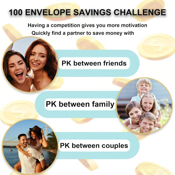 ⏳LAST DAY SALE £6.99!!✉️50K+ SOLD!💝Savings Challenges Book with Envelopes💸