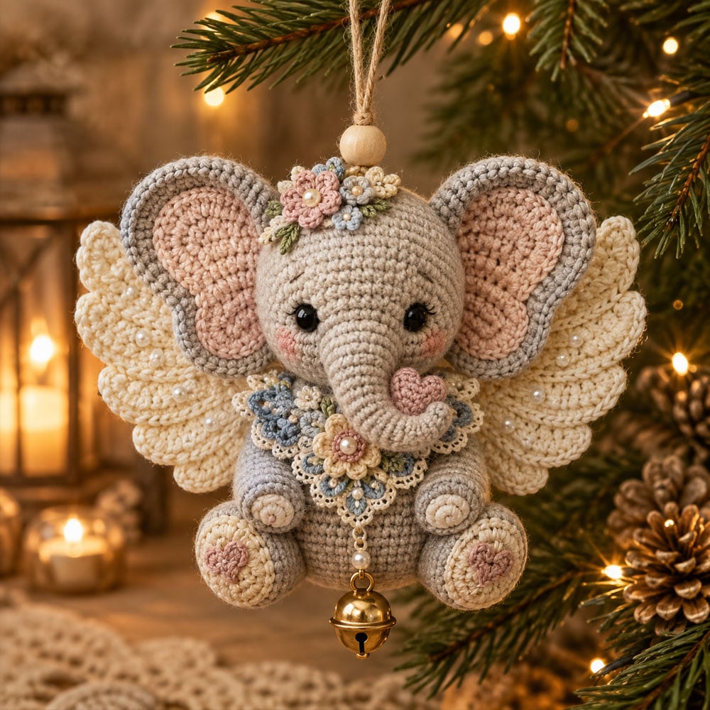 🔥Last Day 50% OFF 🪽 Animal Angel Crochet Ornament DIY Kit
