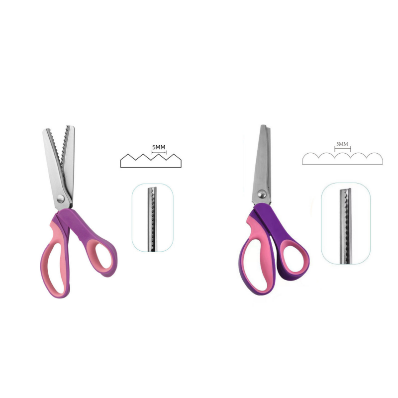 🔥HOT SALE 50% OFF🎁✂️ Pinking Shears Scissors – Stainless Steel, Ergonomic Cushioned Handles – Perfect for Sewing, Quilting & Scrapbooking! 🧵💨
