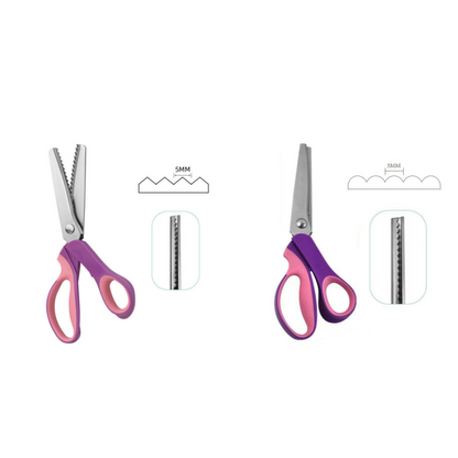 🔥HOT SALE 50% OFF🎁✂️ Pinking Shears Scissors – Stainless Steel, Ergonomic Cushioned Handles – Perfect for Sewing, Quilting & Scrapbooking! 🧵💨