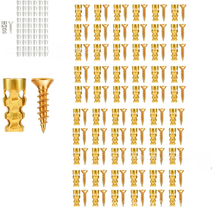 🛠️ Last Day Special Price £16.99 ! 🔥Buy more save more🎁Self Drilling Drywall Anchors with Screws Kit🪨 Easy Install Wall Fixing Accessories🔩