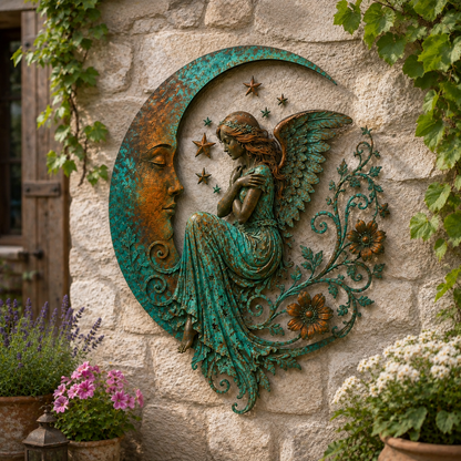 Moon Virgin Mary Garden Wall Decor