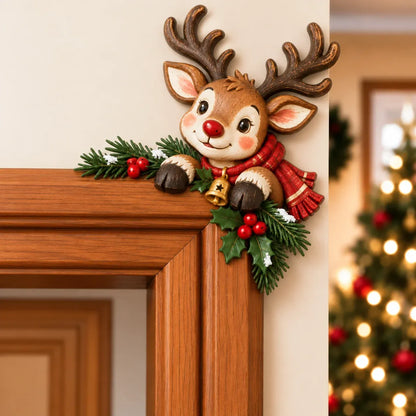 ⏳ Last Day 49% OFF – 🎄 3D Christmas Peekaboo Door Frame Corner Decor | 8 Festive Character Designs with Left & Right Options for Doorways, Entryways & Holiday Corners ✨