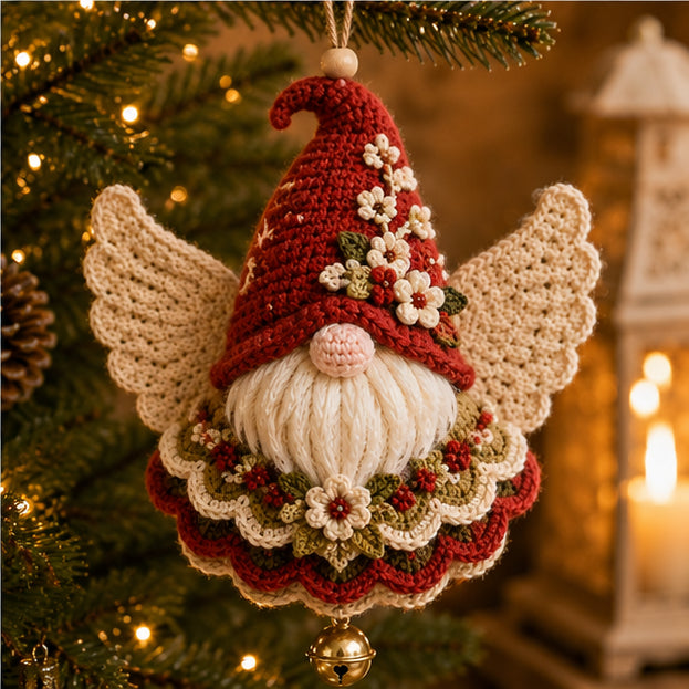 🔥49% Off Last Day🔥DIY Christmas Angel Crochet Ornament Kit – Handmade Holiday Tree Decoration