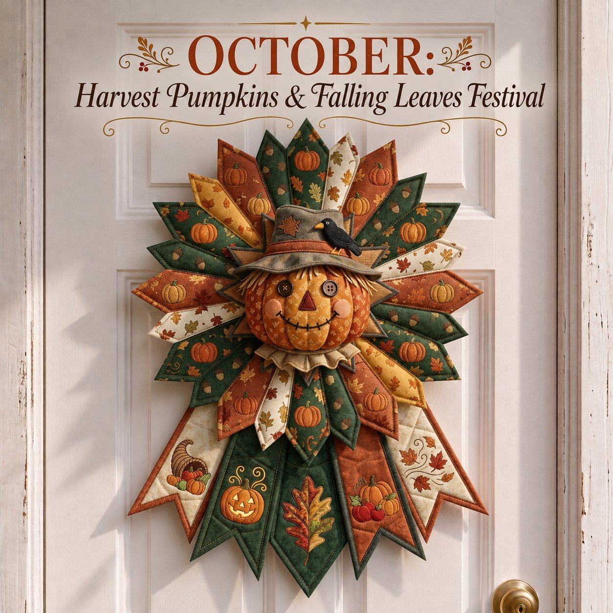 🗓️ Beginner-Friendly 12-Month Themed 3D Quilted Door Hanger Sewing Kit Collection | Complete Kit with Coordinated Fabrics, Sewing Materials & Step-by-Step Guide Included 💕