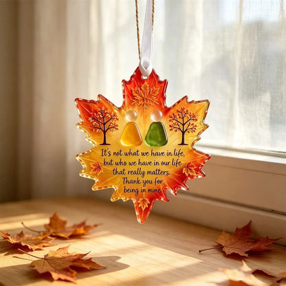 🍁 ❤️ Maple Leaf Friendship Sea Glass Keepsake