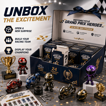 🏍️2026 Motorcycle Grand Prix Heroes – 24-Day Racing Blind Box Gift Set