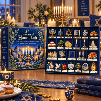 🕎 24 Treasures of Hanukkah | 24 Unique Symbols, Keepsakes & Daily Surprises Inspired by Light, Faith & Tradition ✨