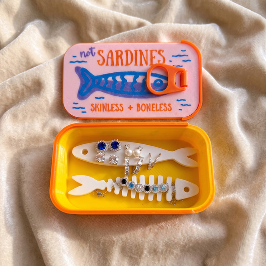 🐟Sardine Tin Travel Jewelry Case