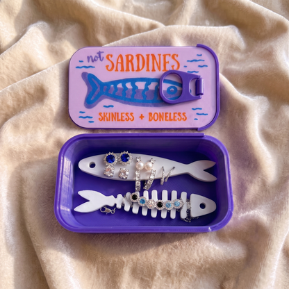🐟Sardine Tin Travel Jewelry Case