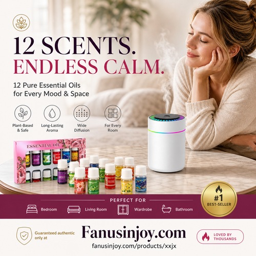 🔥Limited Time 50% Off！🎁🌺The fresh scent lifts your mood！🌷12-Pack Water Soluble Essential Oils Set
