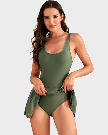 👙Last Day Special Price ￡22.99!!💃Women's One Piece Tummy Control Tie Knot Swimsuit