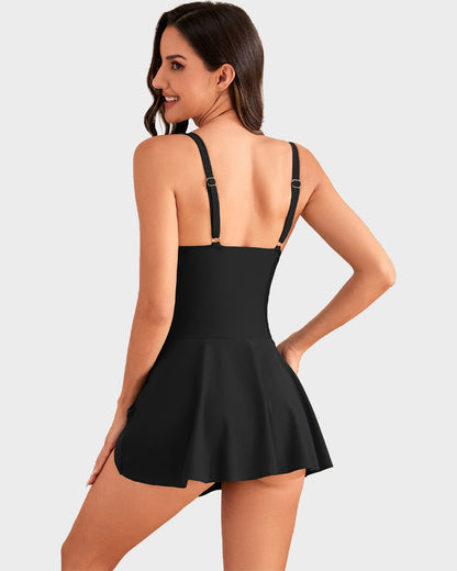 👙Last Day Special Price ￡22.99!!💃Women's One Piece Tummy Control Tie Knot Swimsuit