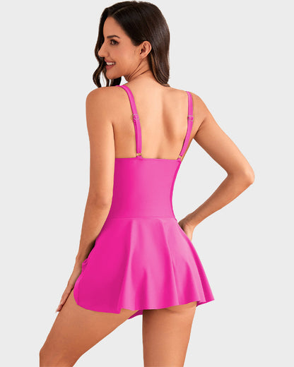 👙Last Day Special Price ￡22.99!!💃Women's One Piece Tummy Control Tie Knot Swimsuit