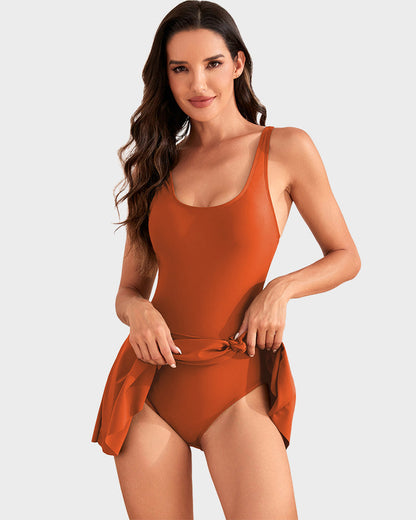 👙Last Day Special Price ￡22.99!!💃Women's One Piece Tummy Control Tie Knot Swimsuit