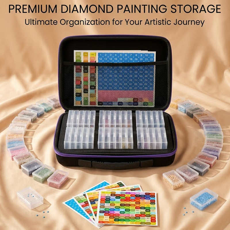 Premium Portable Diamond Painting Organizer Kit