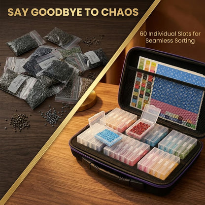 Premium Portable Diamond Painting Organizer Kit