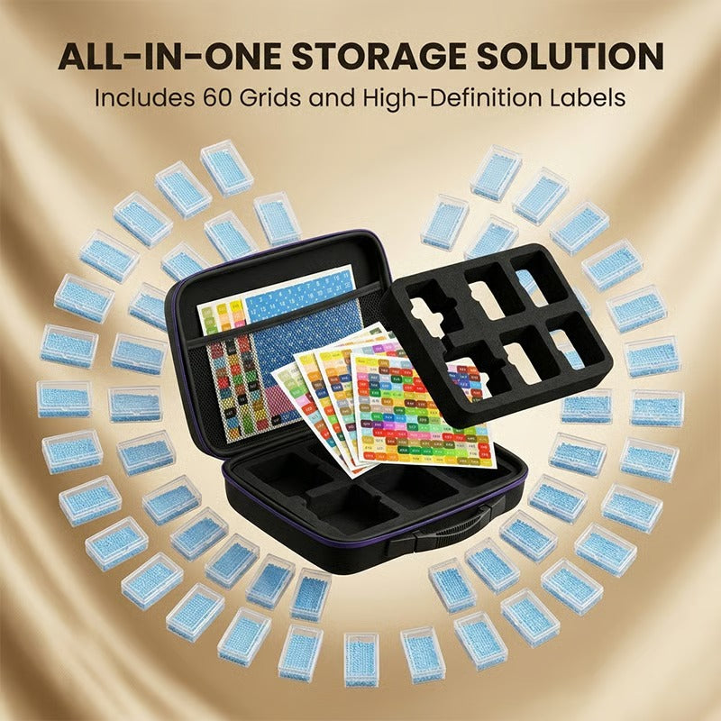 Premium Portable Diamond Painting Organizer Kit