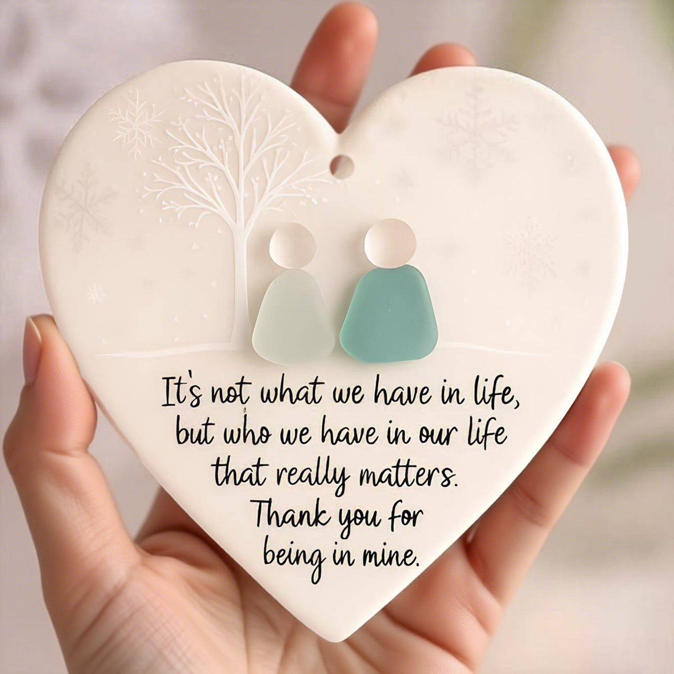 ⏳LAST DAY SALE 70% OFF!⏰Heart-Shaped Sea Glass Friendship Decor🌊✨ Shaped by Nature & Crafted by Hand💝