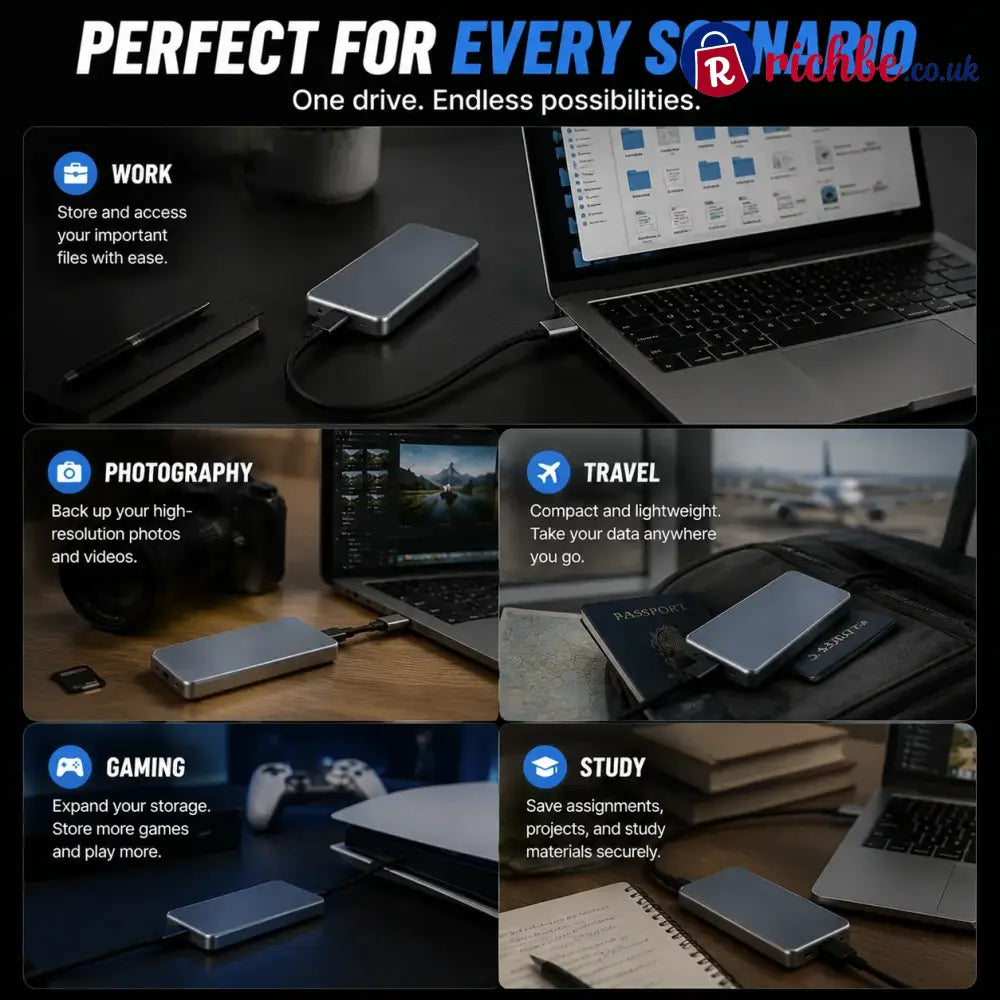 🔥 LAST DAY 48% OFF-Portable External SSD – Protect Your Photos Videos & Important Files