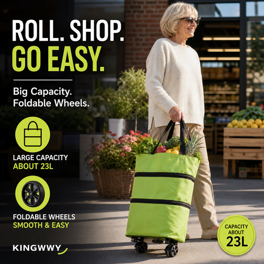📢📢49% OFF !! ⏰2-in-1 Foldable Shopping Cart