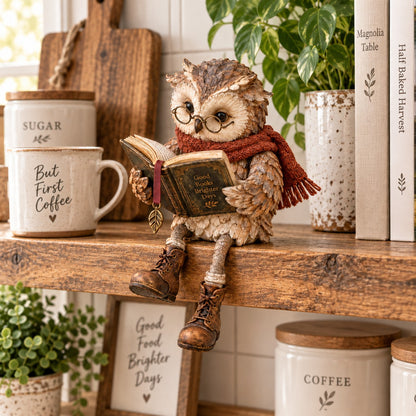 🦉 Lezende uil beeldje
