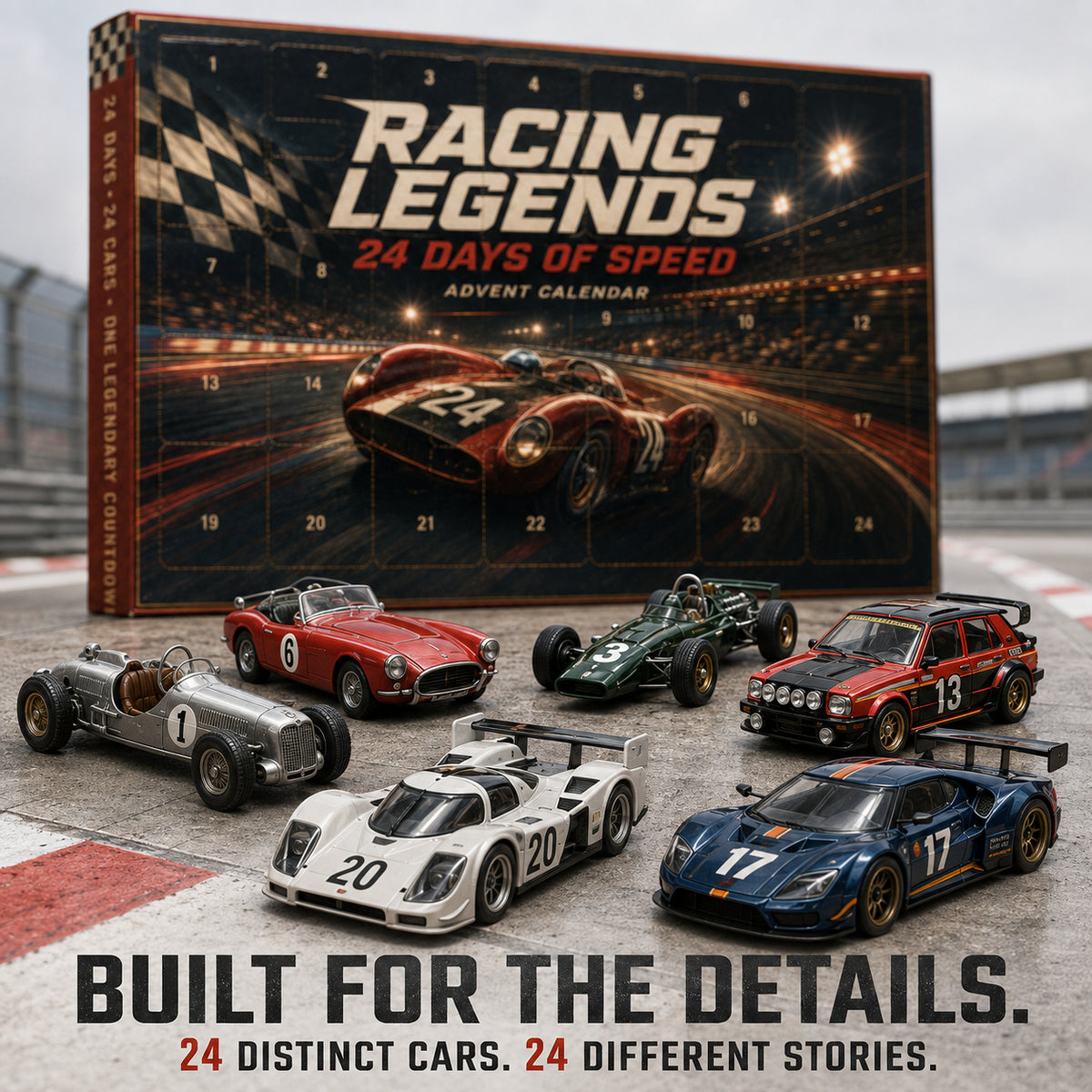 🏆Racing legends advent calendar 24 days of speed