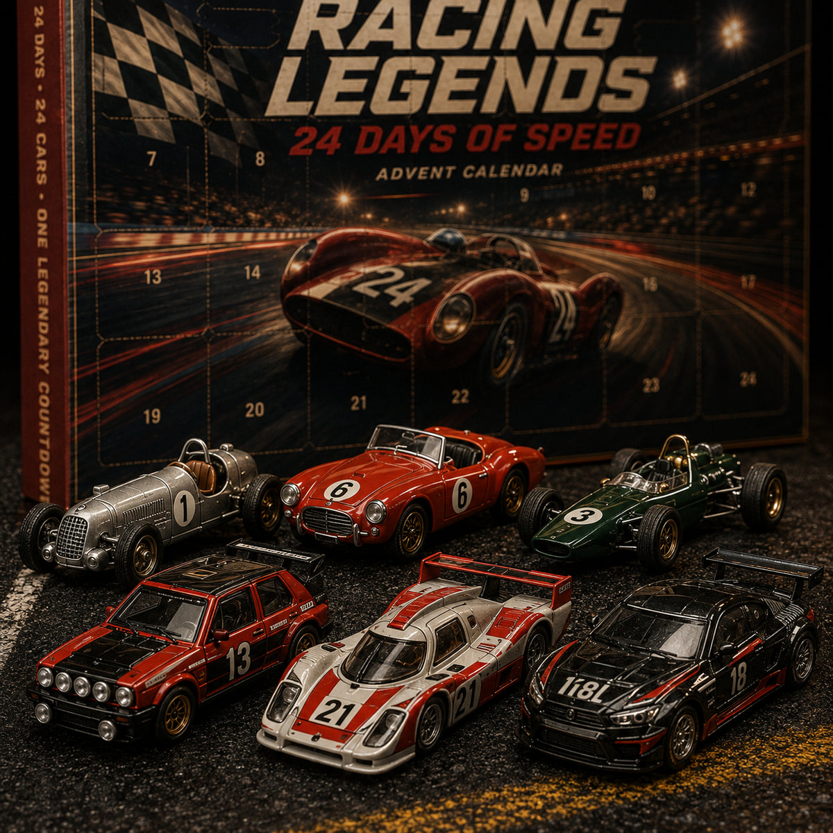 🏆Racing legends advent calendar 24 days of speed