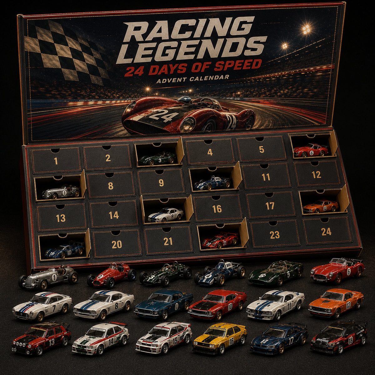 🏆Racing legends advent calendar 24 days of speed