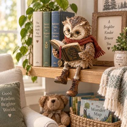 🦉 Lezende uil beeldje
