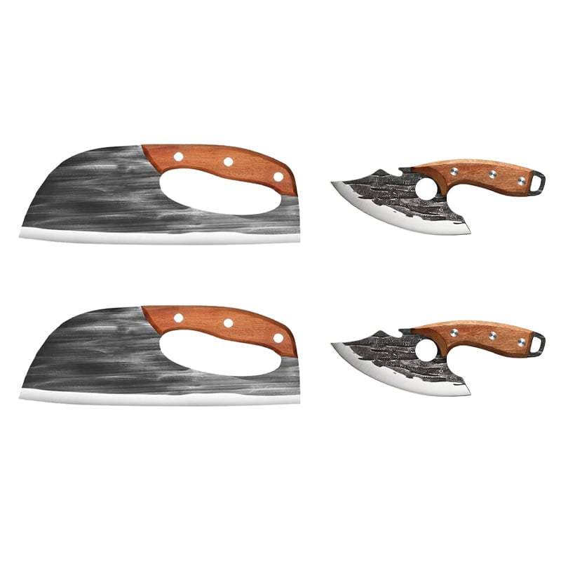 Hand-Forged Kitchen Knife Set