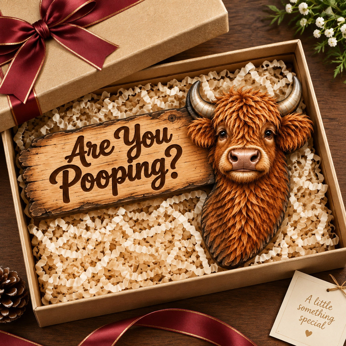 🐮Last Day 49% OFF - Funny Highland Cow Door Topper