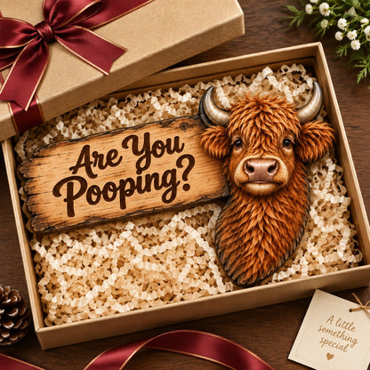 🐮Last Day 49% OFF - Funny Highland Cow Door Topper