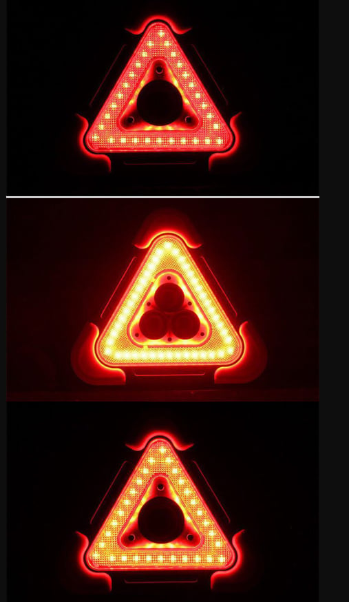 ⏰ LIMITED TIME 50% OFF! 🔥 2-IN-1 Solar Emergency Triangle Warning Light at the Roadside
