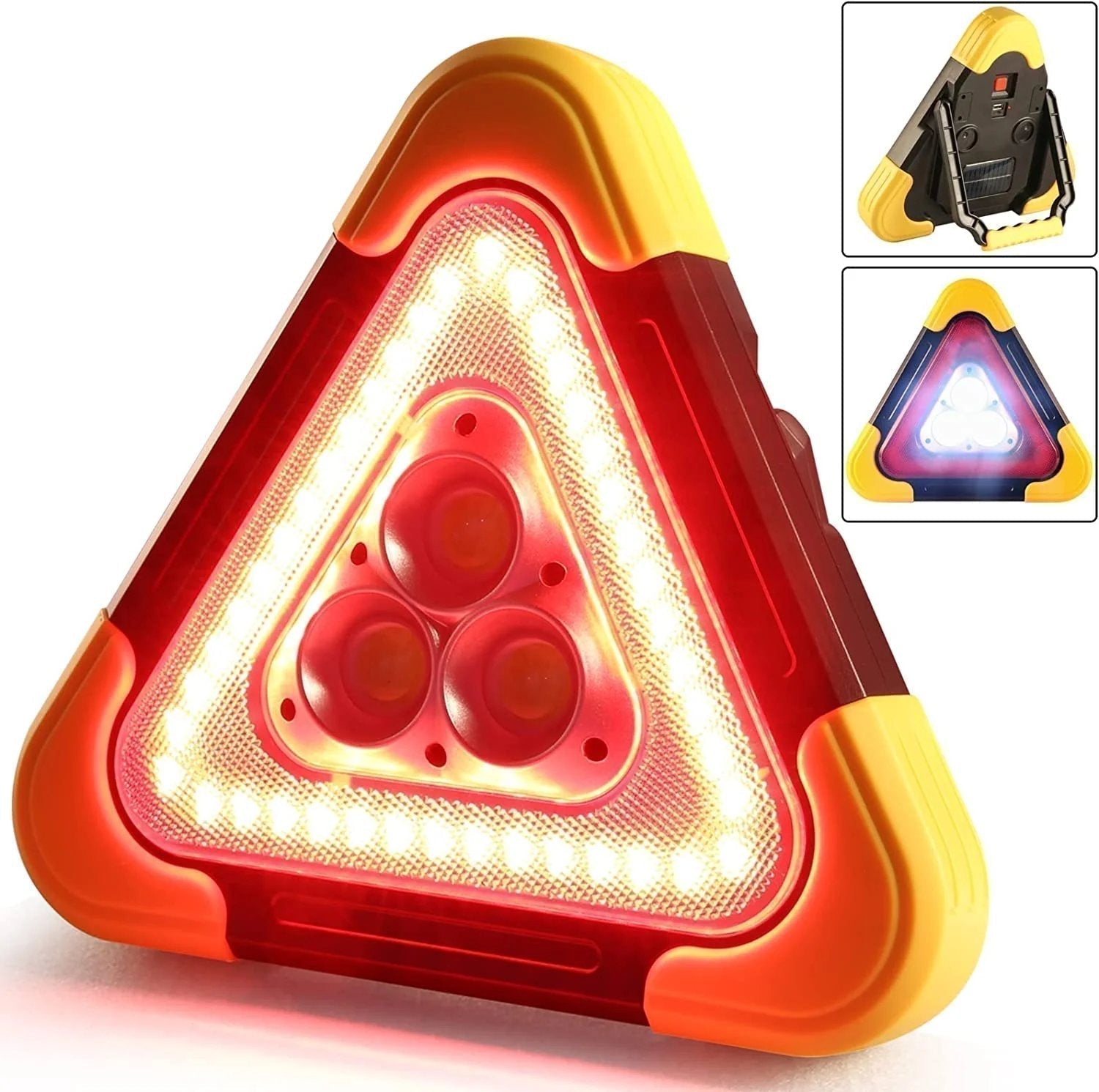 ⏰ LIMITED TIME 50% OFF! 🔥 2-IN-1 Solar Emergency Triangle Warning Light at the Roadside