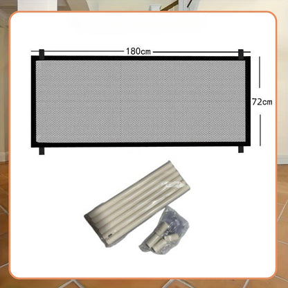 🎉 2026 SALE 50% OFF! 💞 Pet Mesh Gate for Stairs – Drill-Free, Foldable & Portable, Safe Barrier for Dogs & Cats 🐾