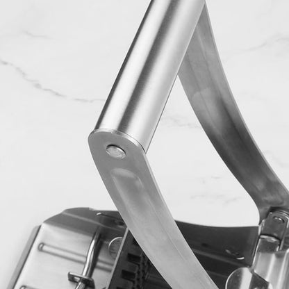 🥔 49% OFF! Stainless Steel Potato & Vegetable Slicer | Strong Suction Base | One-Hand Operation | Quick & Easy Food Prep 🥕